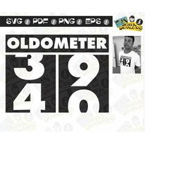 oldometer svg, 40th birthday svg, birthday humor, oldometer shirt, 40th birthday gift, oldometer for cricut silhoutte, i