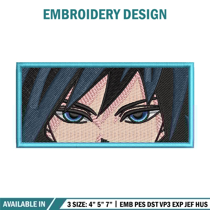 Giyu blue embroidery design, Giyu embroidery, Anime design, Embroidery shirt, Embroidery file, Digital download.jpg