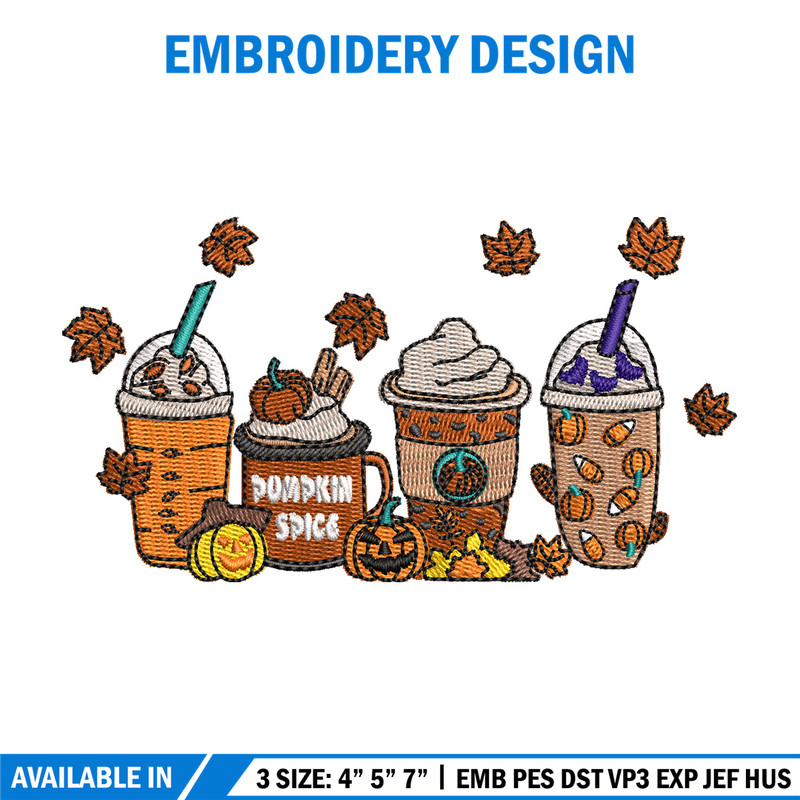 Halloween coffee embroidery design, Halloween embroidery, Embroidery file,Embroidery shirt, Emb design, Digital download.jpg