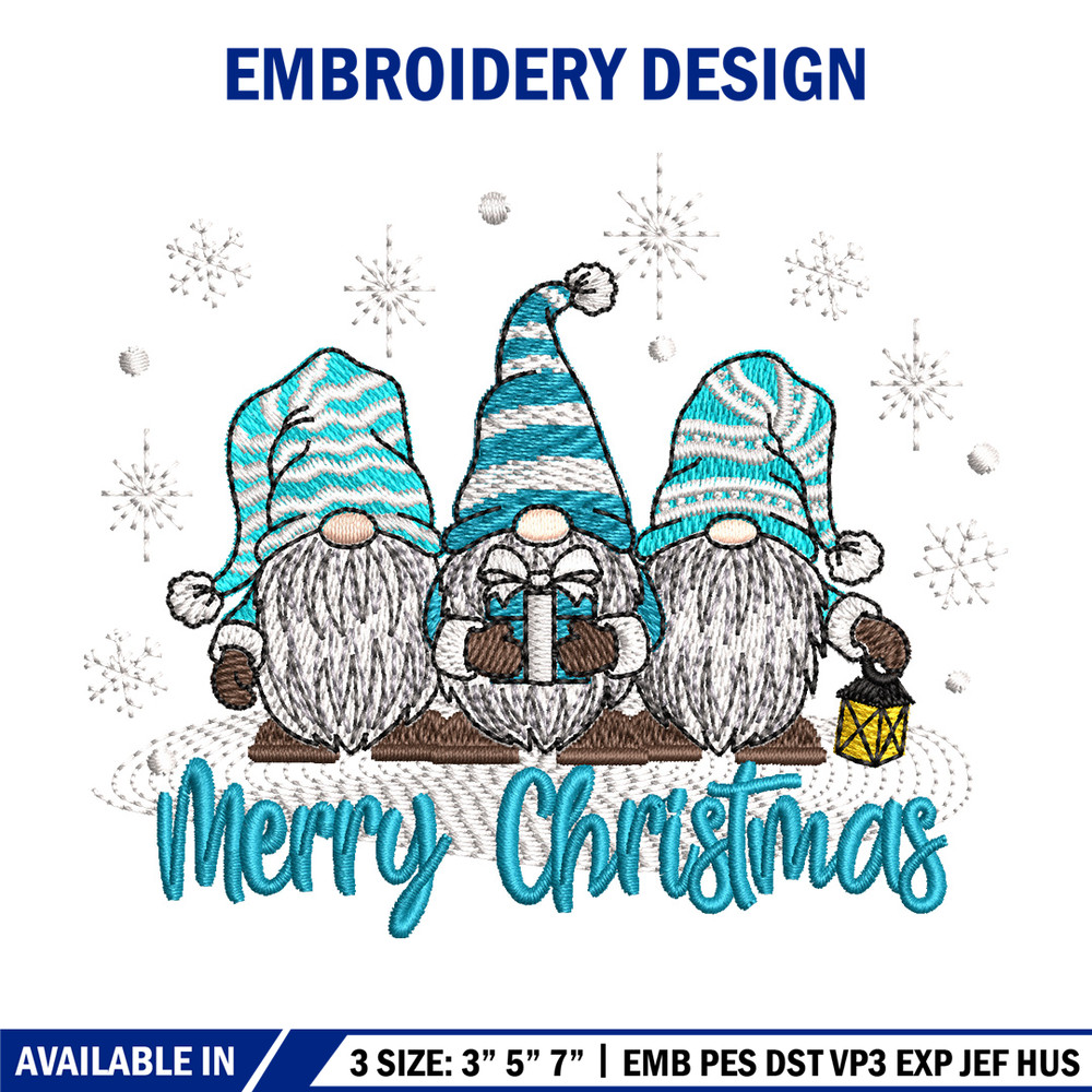 Gnomes embroidery design, Chrismas embroidery, Embroidery shirt, Embroidery file, Anime design, Digital download.jpg
