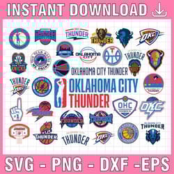 33 files nba oklahoma city thunder, oklahoma svg, basketball bundle svg,nba svg, nba svg, basketball clipart, svg for cr