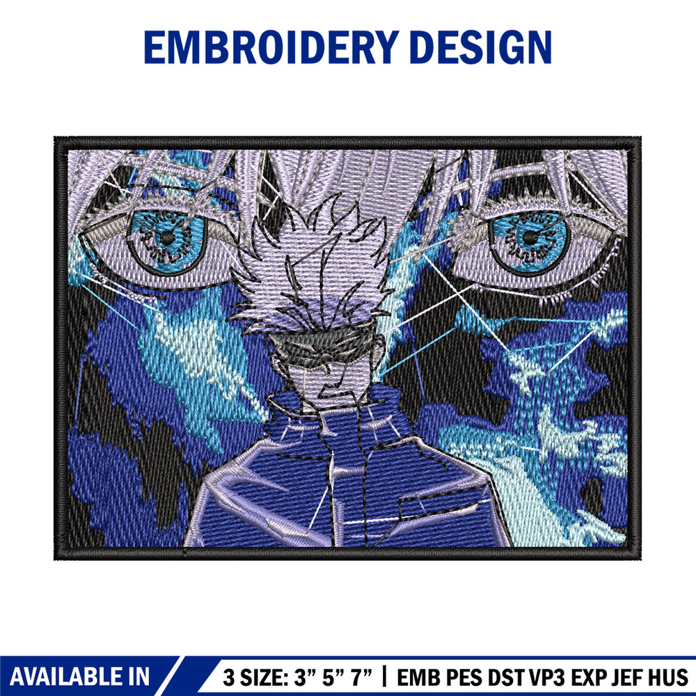 Gojo eyes box embroidery design, Jujutsu embroidery, Anime design, Embroidery shirt, Embroidery file, Digital download.jpg