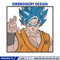 Goku blue embroidery design, Dragonball embroidery, Anime design, Embroidery shirt, Embroidery file,Digital download.jpg
