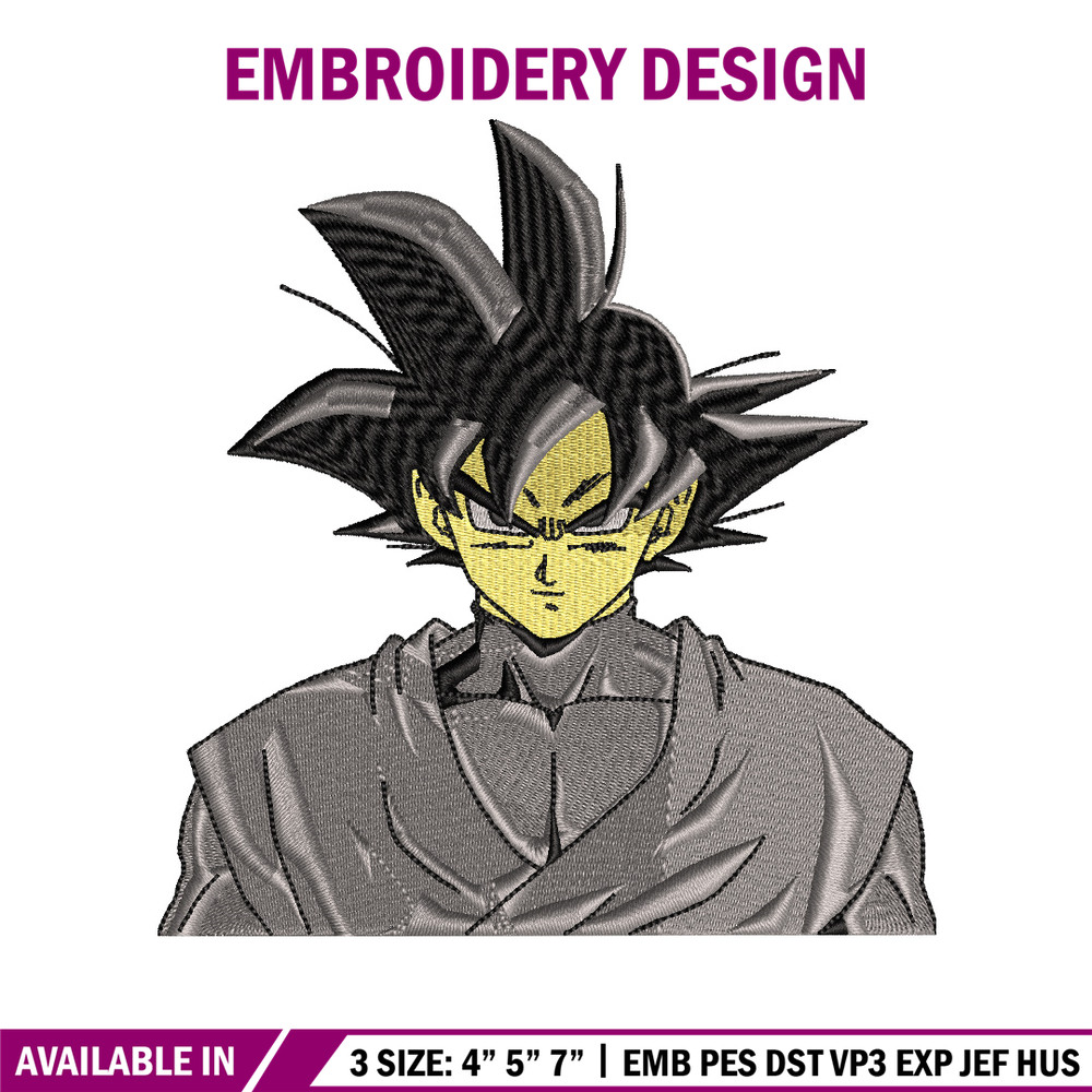 Goku black embroidery design, Dragonball embroidery, Anime design, Embroidery shirt, Embroidery file, Digital download.jpg
