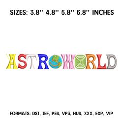 Astroworld Embroidery Design File Pes, Art Embroidery design, Art Design