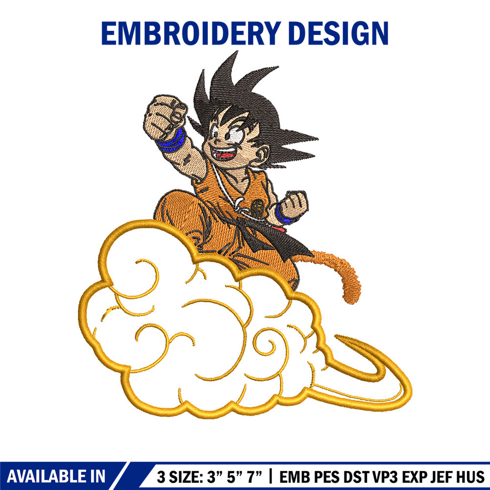 Goku child embroidery design, Dragonball embroidery, Anime design, Embroidery shirt, Embroidery file, Digital download.jpg
