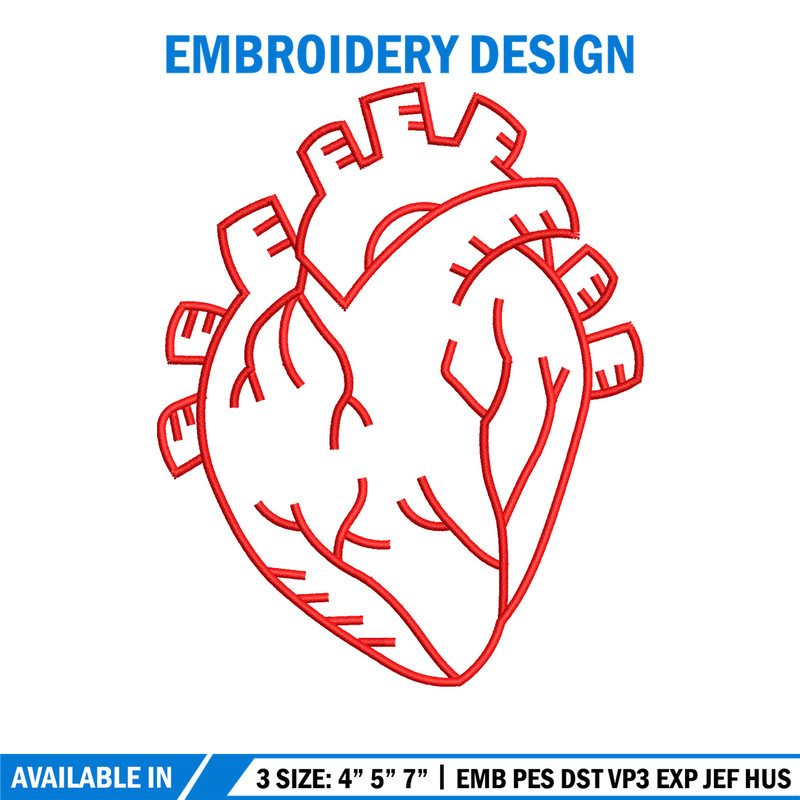 Heart real life embroidery design, Heart embroidery, Embroidery file, Embroidery shirt, Emb design, Digital download.jpg
