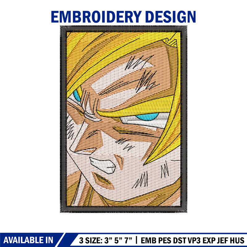 Goku frame embroidery design, Dragonball embroidery, Anime design, Embroidery shirt, Embroidery file, Digital download.jpg