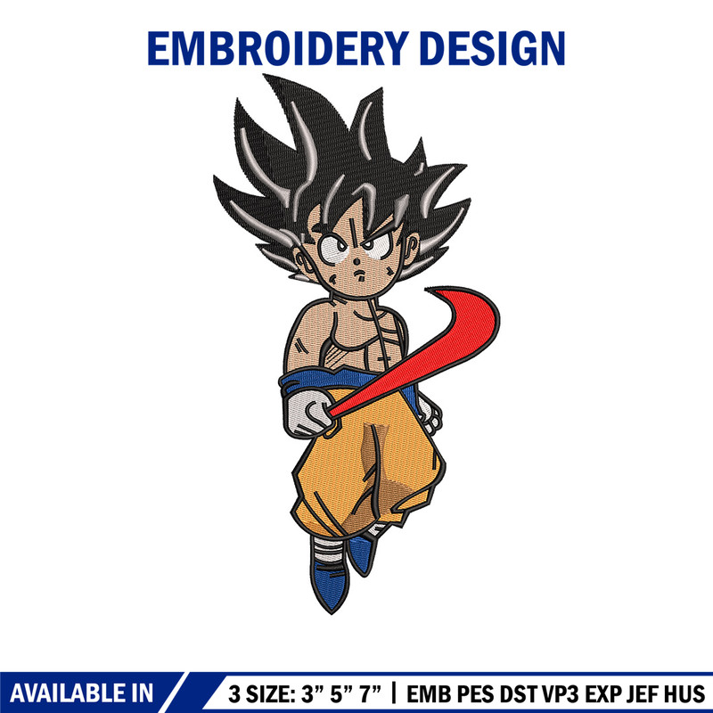 Goku kid nike embroidery design, Dragonball embroidery, Embroidery file, Embroidery shirt, Emb design, Digital download.jpg