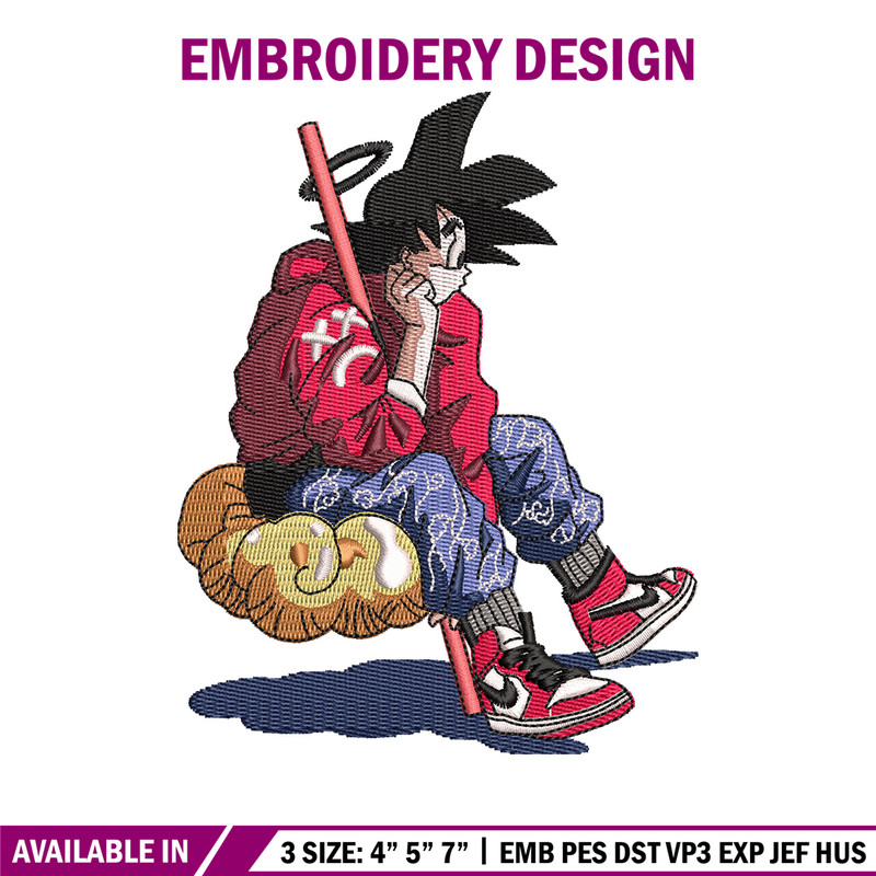 Goku man embroidery design, Dragonball embroidery, Anime design, Embroidery shirt, Embroidery file, Digital download.jpg