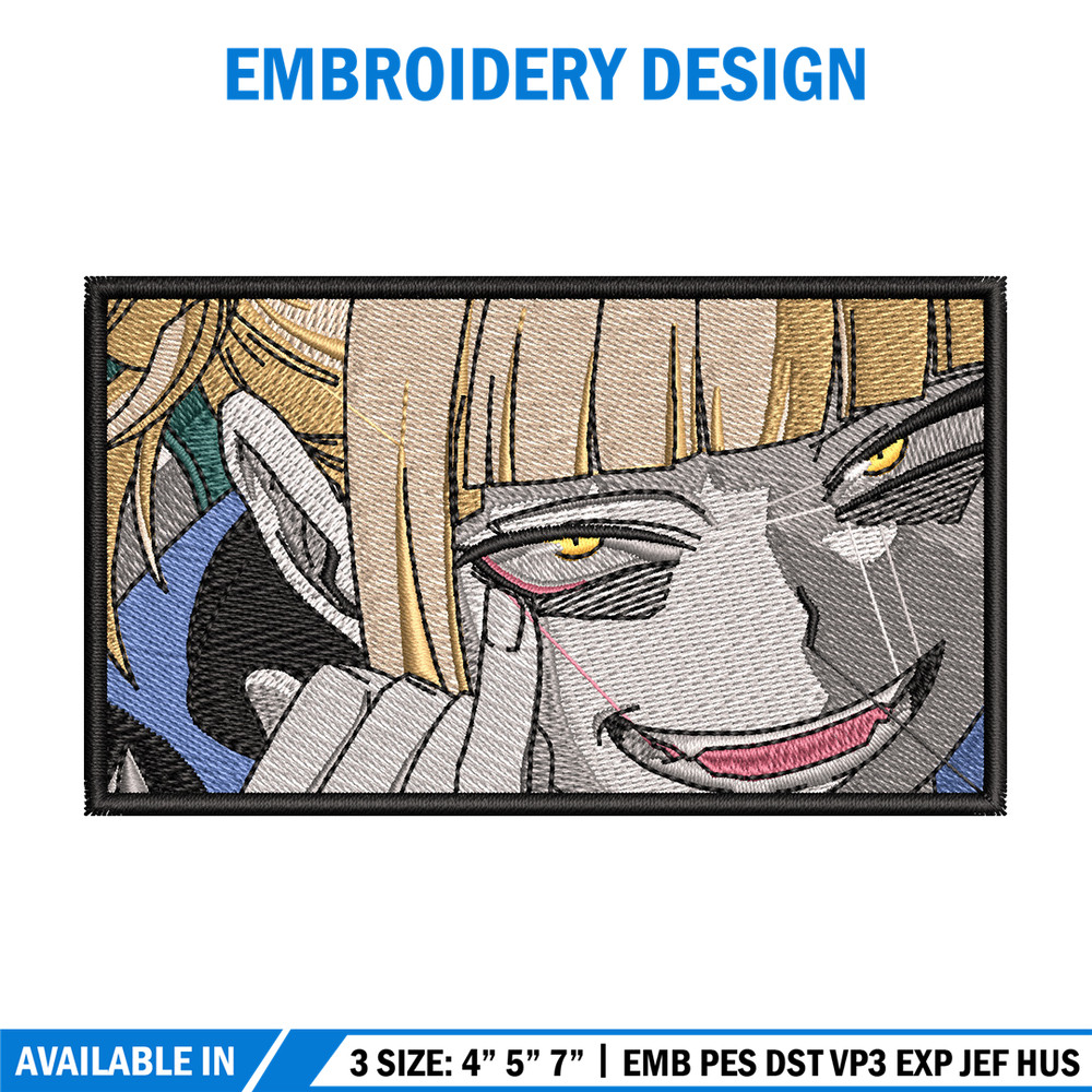 Himiko toga box embroidery design, Mha embroidery, Anime design, Embroidery shirt, Embroidery file, Digital download.jpg
