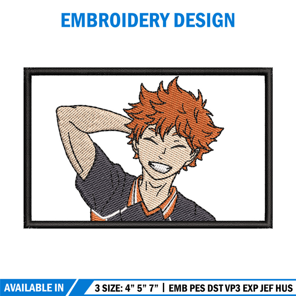 Hinata box embroidery design, Haikyuu embroidery, Embroidery shirt, Embroidery file, Anime design, Digital download.jpg