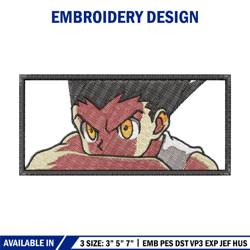 Gon box embroidery design, Hxh embroidery, Anime design, Embroidery shirt, Embroidery file, Digital download.jpg
