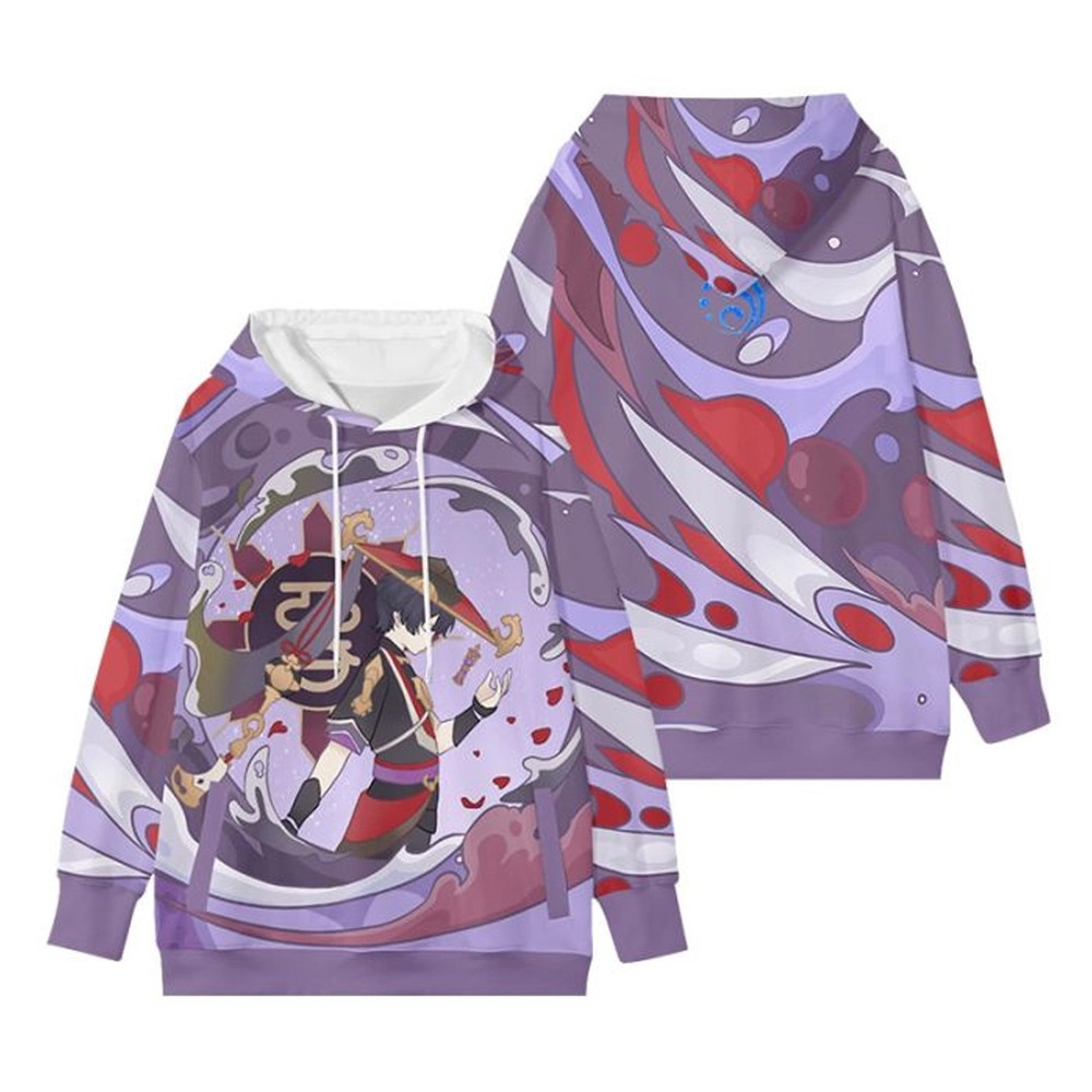 Wanderer Genshin Impact All Over Print 3D Hoodie Zip Hoodie, Wanderer Genshin Impact Hoodie 3D Zip Hoodie Fleece Hoodie