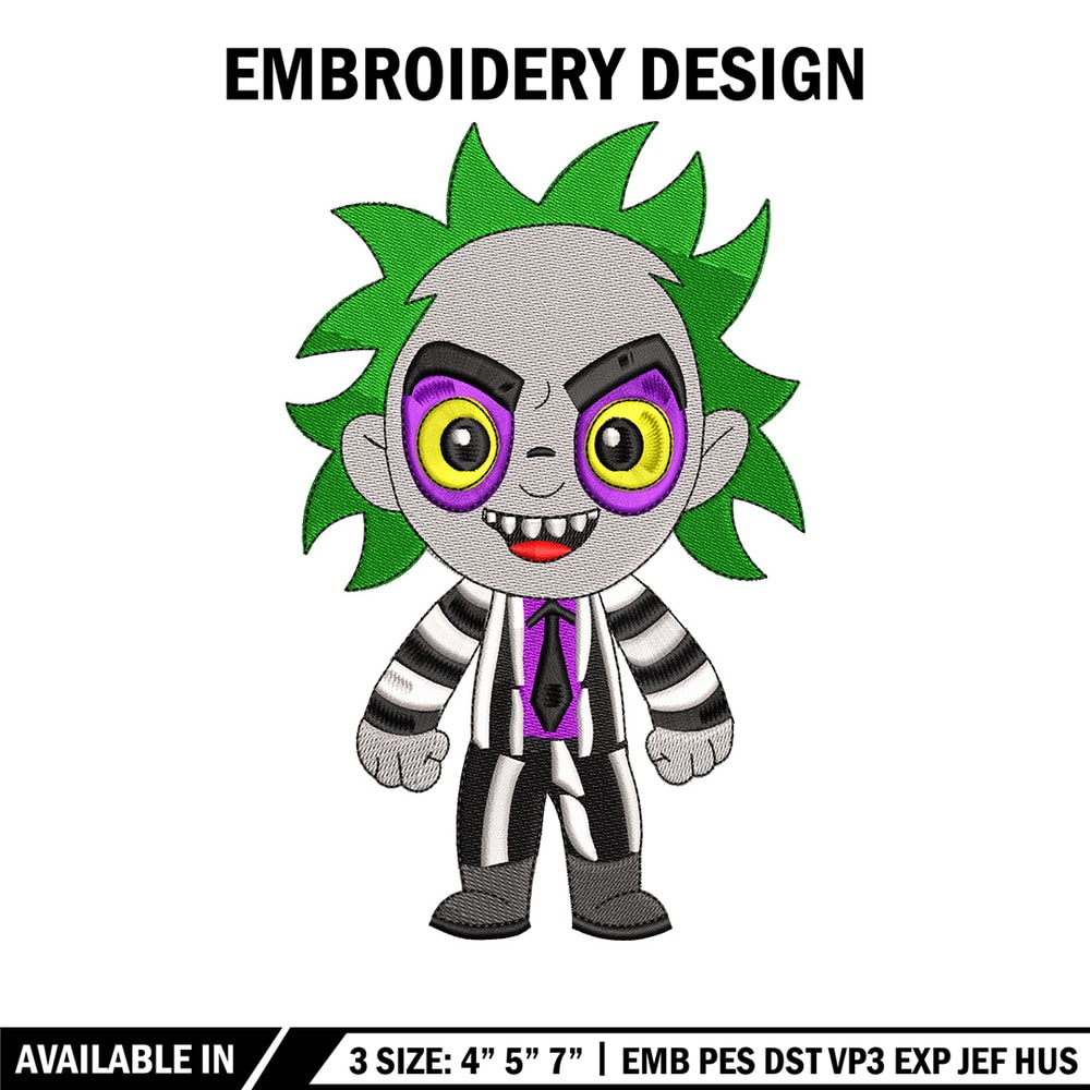 Horror chibi embroidery design, Horror embroidery, Embroidery file,Embroidery shirt, Emb design, Digital download.jpg