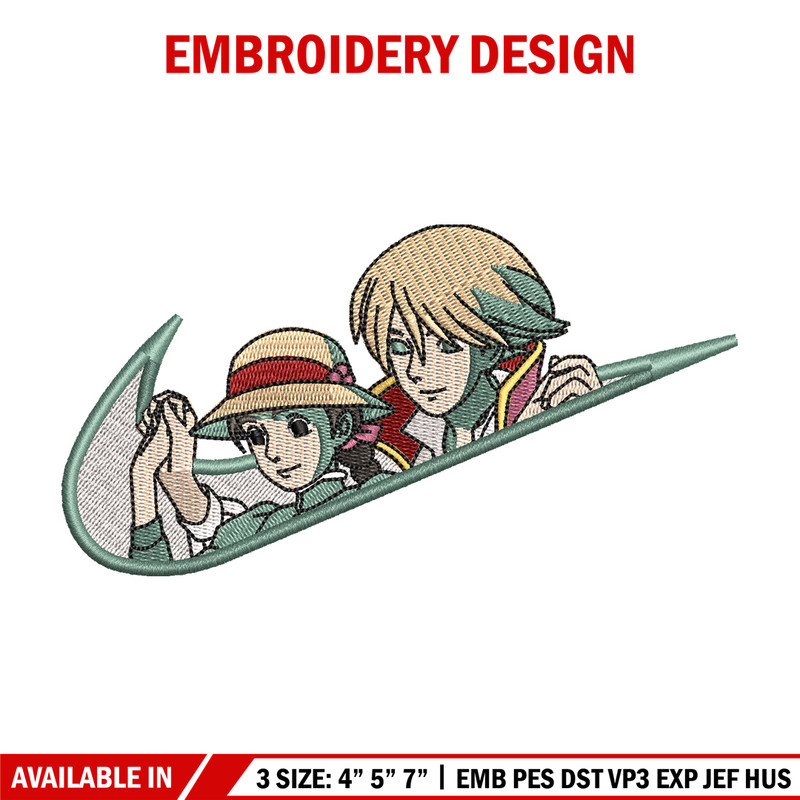 Howl nike embroidery design, Howl s moving embroidery, Nike design, Embroidery shirt, Embroidery file, Digital download.jpg