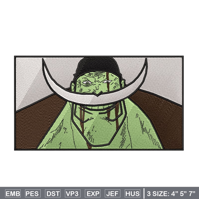 Newgate box embroidery design, One piece embroidery, Anime design, Embroidery shirt, Embroidery file, Digital download.jpg