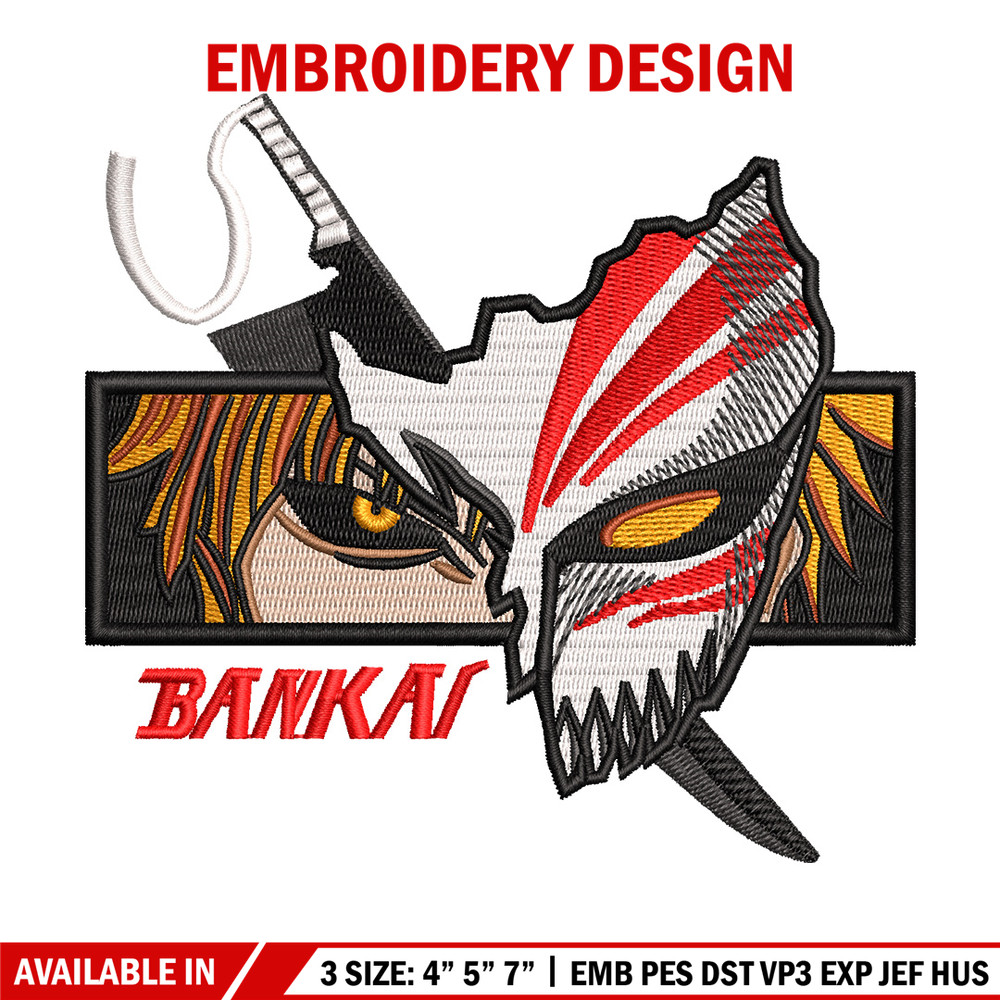 Ichigo eyes embroidery design, Bleach embroidery, Anime design, Embroidery shirt, Embroidery file, Digital download.jpg