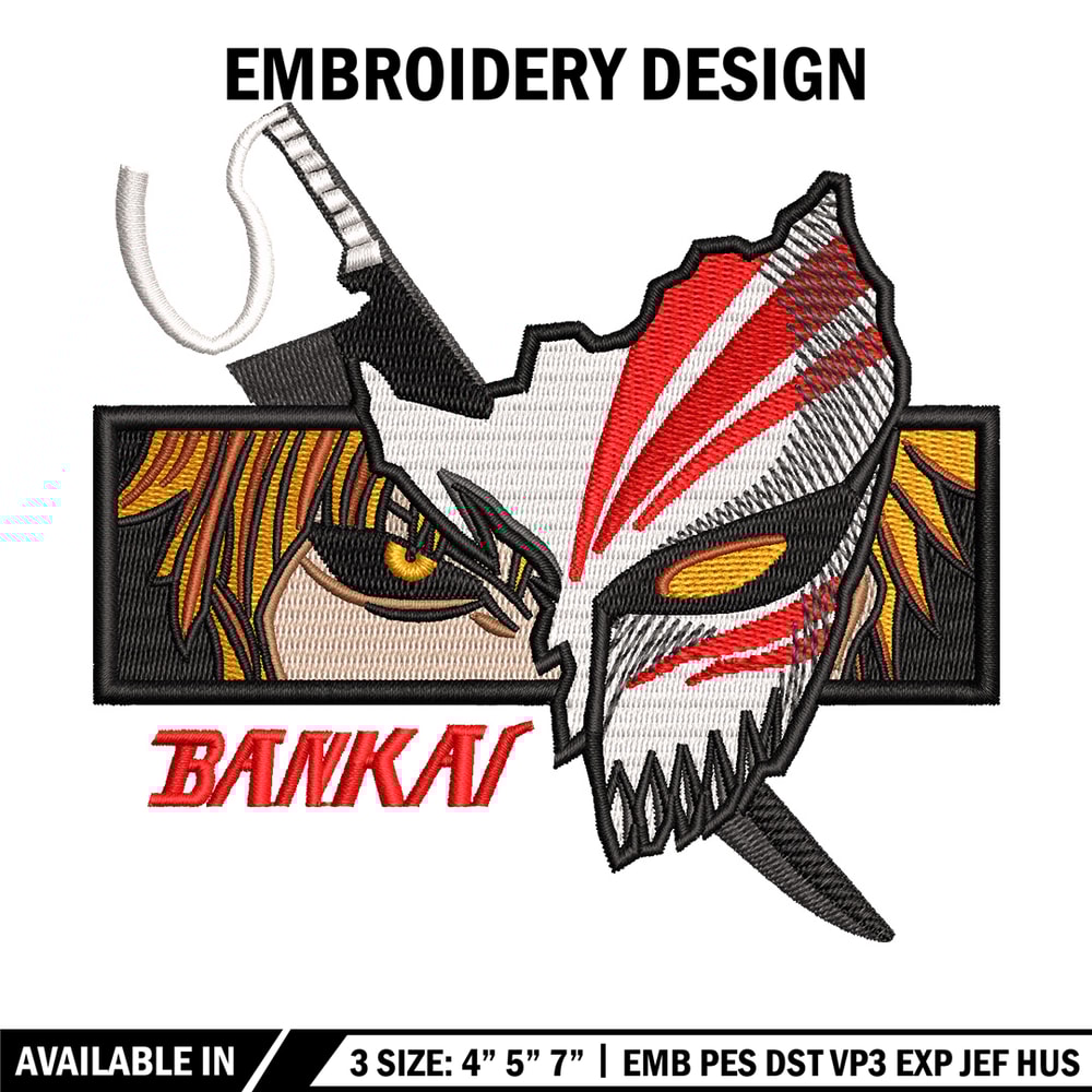 Ichigo eyes embroidery design, Bleach embroidery, Anime design, Embroidery shirt, Embroidery file, Digital download.jpg
