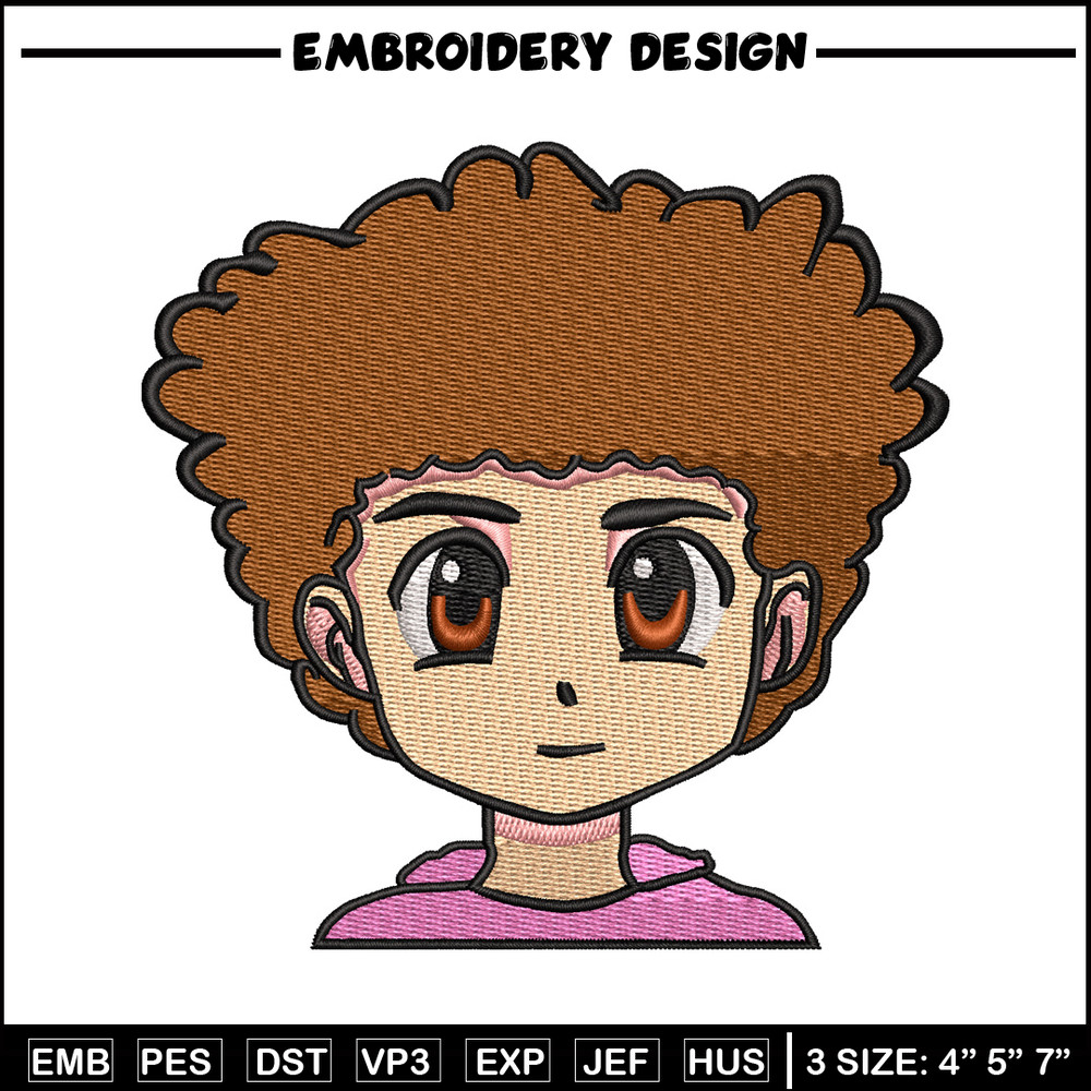Girl cartoon embroidery design, Girl cartoon embroidery, logo design, embroidery file, cartoon shirt, Digital download..jpg