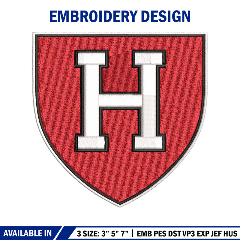 Harvard Crimson embroidery design, Harvard Crimson embroidery, logo Sport, Sport embroidery, NCAA embroidery..jpg