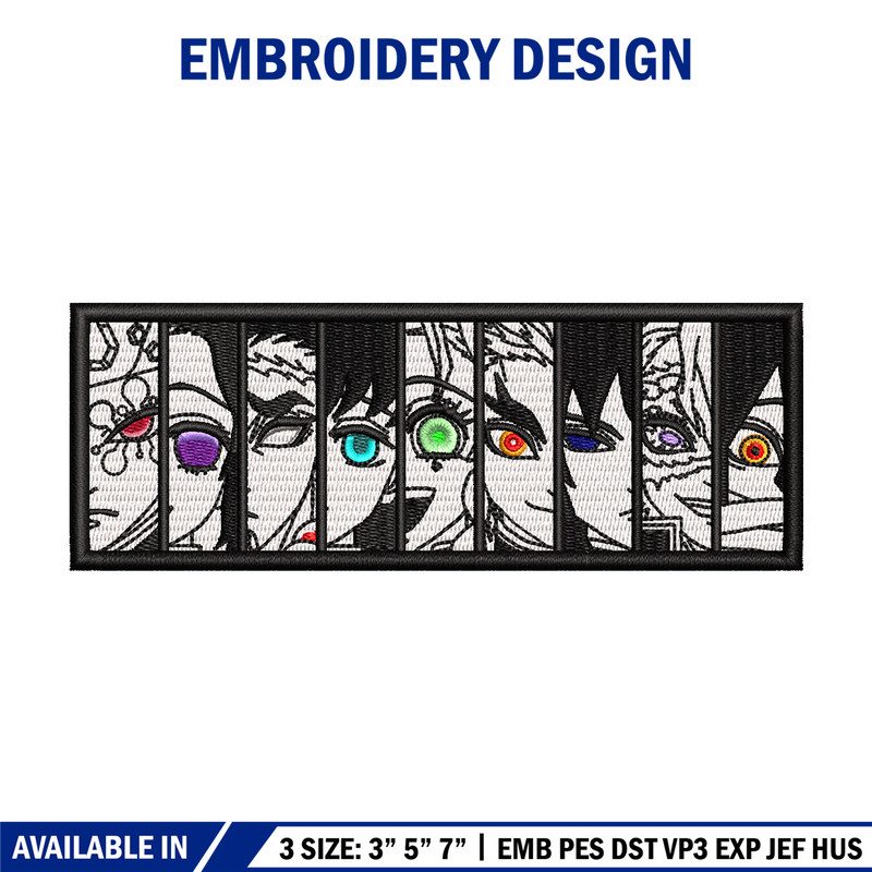 Hashira embroidery design, Demon slayer embroidery, Anime design, Embroidery shirt, Embroidery file, Digital download.jpg