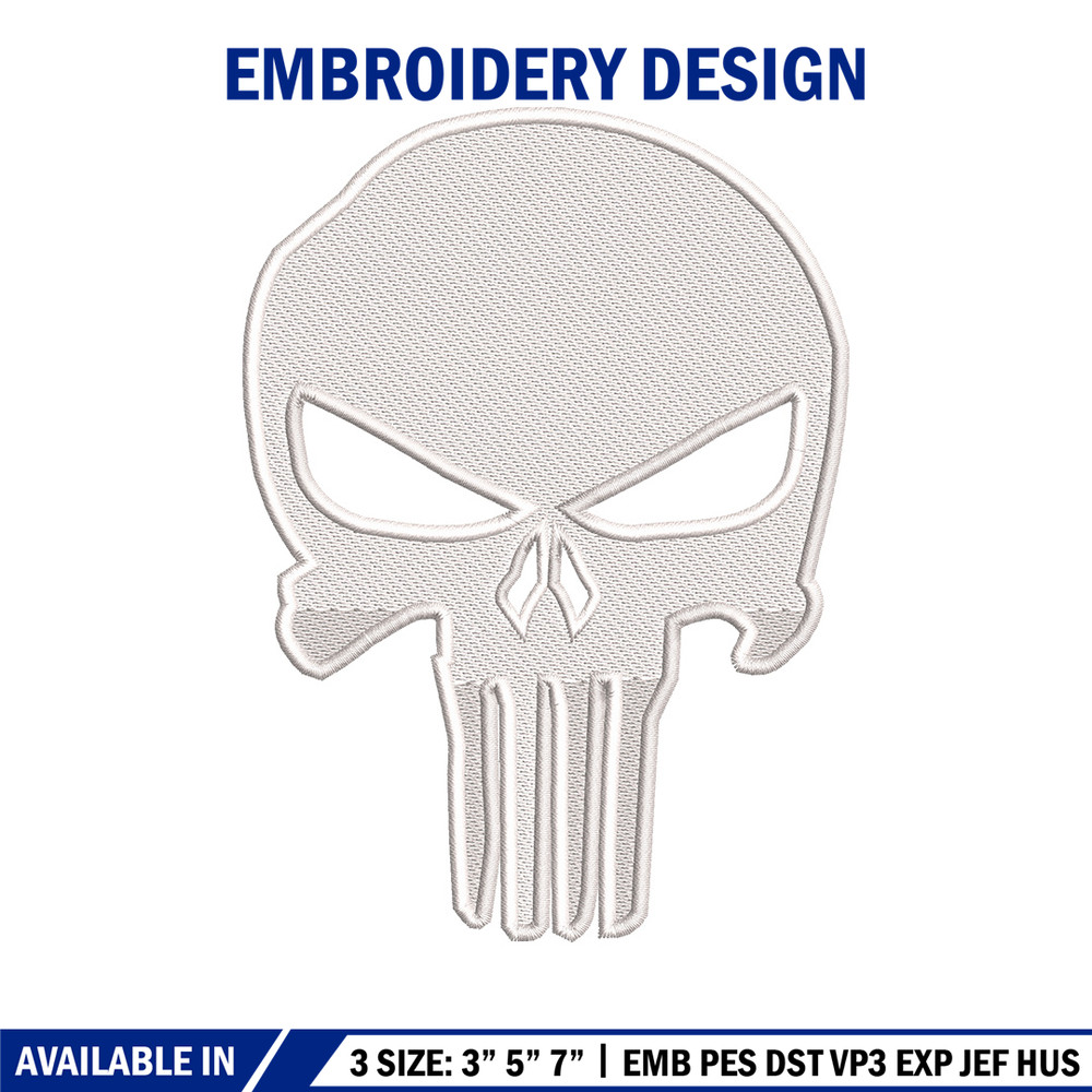 Head skeleton embroidery design, Skeleton embroidery, Emb design, Embroidery shirt, Embroidery file, Digital download.jpg
