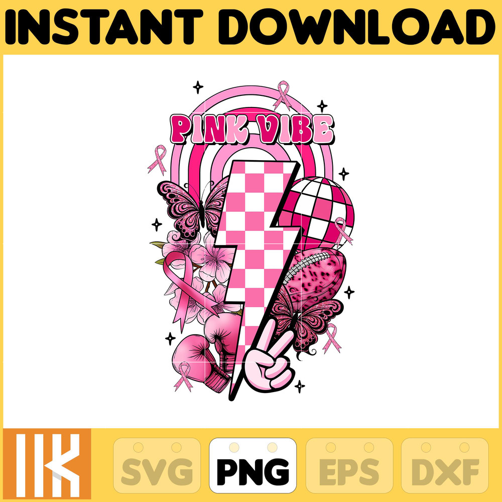 Designs Breast Cancer Png, Breast Cancer Png, Cancer Awareness, Pink Ribbon, Pink Halloween, Fight Cancer Quote Sublimation (11).jpg