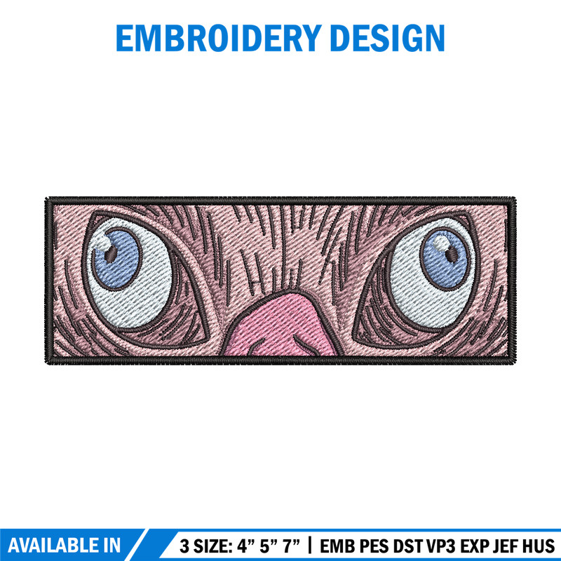 Inosuke mask embroidery design, Inosuke embroidery, Embroidery shirt, Embroidery file, Anime design, Digital download.jpg