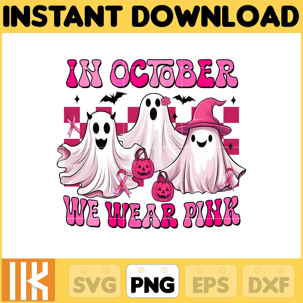 Designs Breast Cancer Png, Breast Cancer Png, Cancer Awareness, Pink Ribbon, Pink Halloween, Fight Cancer Quote Sublimation (15).jpg