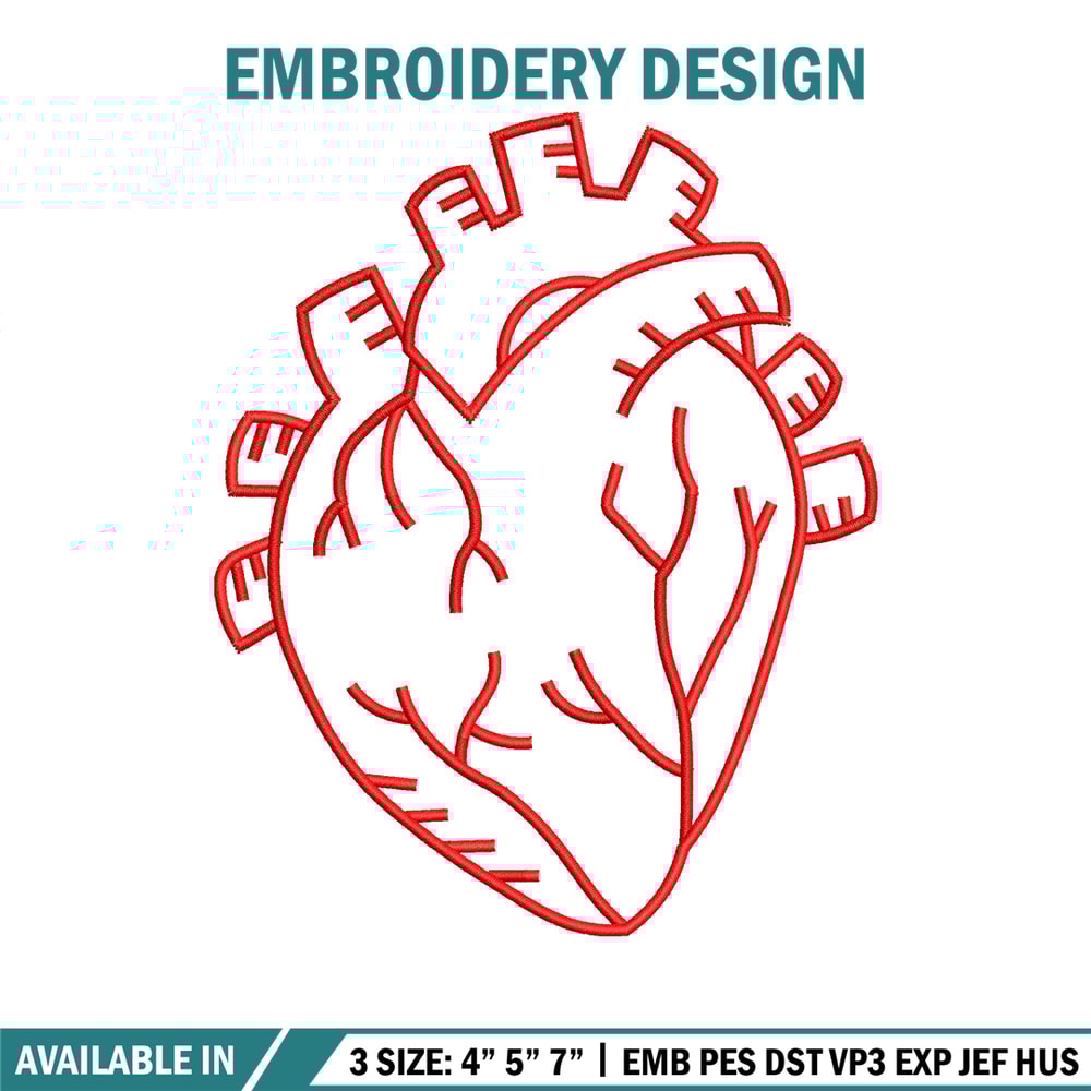 Heart real life embroidery design, Heart embroidery, Embroidery file, Embroidery shirt, Emb design, Digital download.jpg