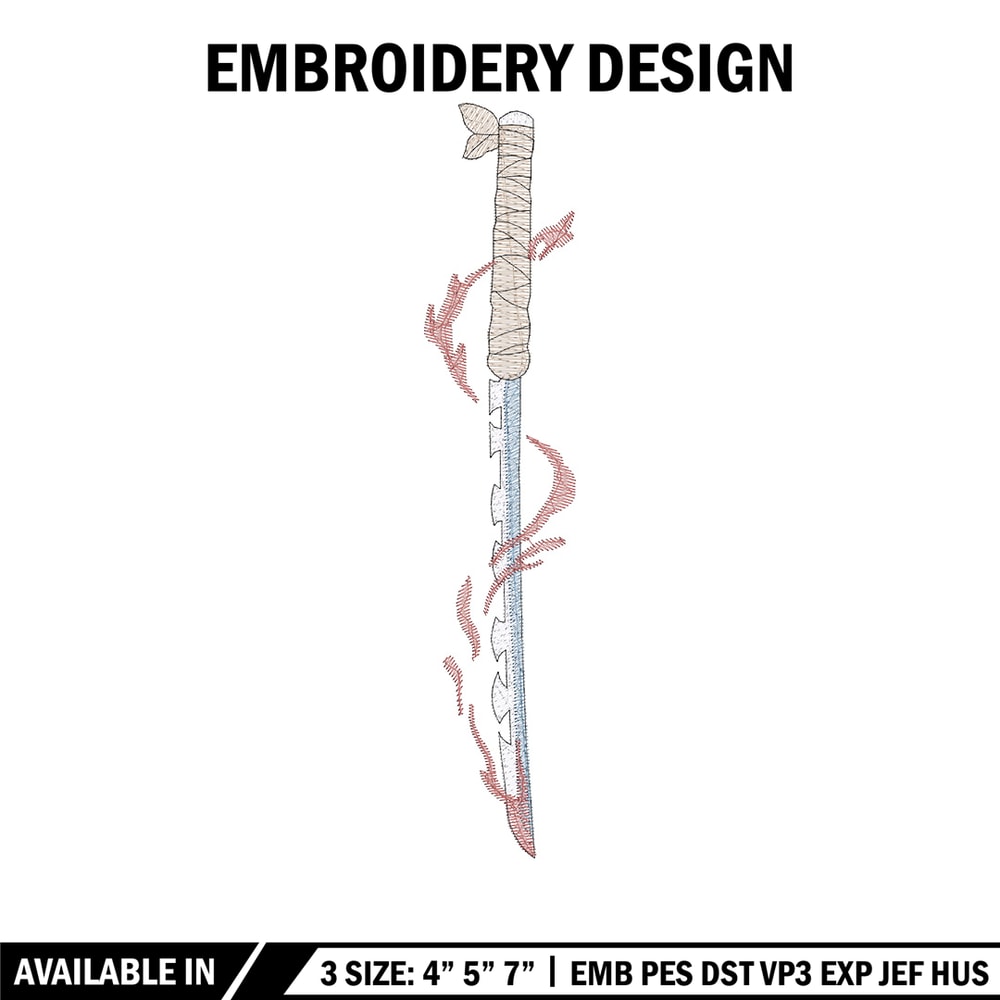 Inosuke sword embroidery design, Inosuke embroidery, Anime design, Embroidery shirt, Embroidery file,Digital download.jpg