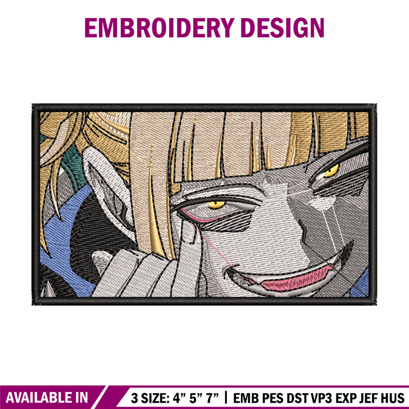 Himiko toga box embroidery design, Mha embroidery, Anime design, Embroidery shirt, Embroidery file, Digital download.jpg