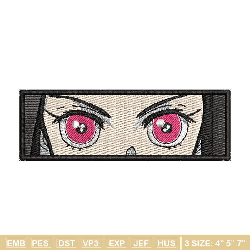 Nezuko eyes embroidery design, Neuzko embroidery, Anime design, Embroidery shirt, Embroidery file, Digital download.jpg
