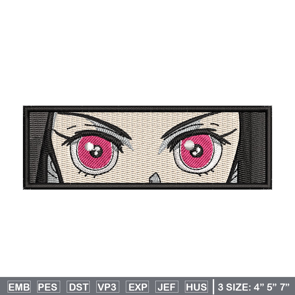 Nezuko eyes embroidery design, Neuzko embroidery, Anime design, Embroidery shirt, Embroidery file, Digital download.jpg