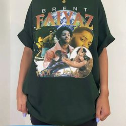 brent faiyaz vintage 90s rap tees , hip hop rnb shirt, brent faiyaz vintage shirt, brent faiyaz singer graphic tee for f