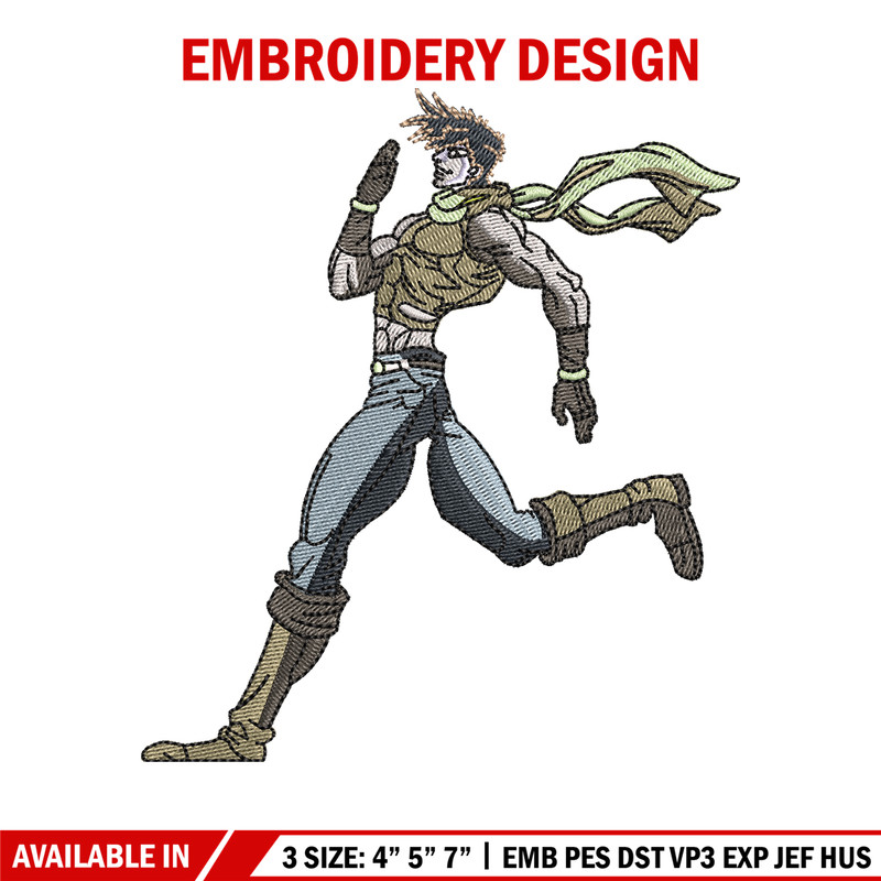 Joseph joestar embroidery design, Joseph joestar embroidery, logo design, Embroidery shirt, logo shirt, Instant download.jpg