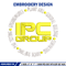 IPC Group logo embroidery design, IPC Group embroidery, logo design, logo shirt, Embroidery file, Instant download.jpg
