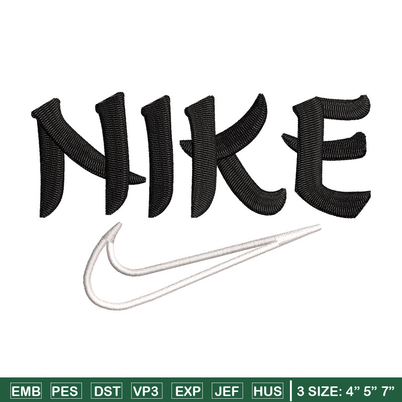 Nike black embroidery design, Nike embroidery, Nike design, Embroidery shirt, Embroidery file,Digital download.jpg