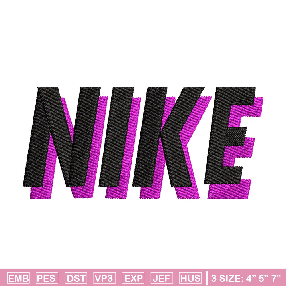 Nike black pink embroidery design, Nike embroidery, Nike design,Embroidery file,Embroidery shirt,Digital download.jpg