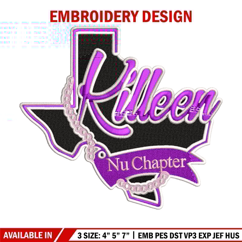 Killen nu chapter logo embroidery design, logo embroidery, logo design, logo shirt, Embroidery file, Instant download.jpg
