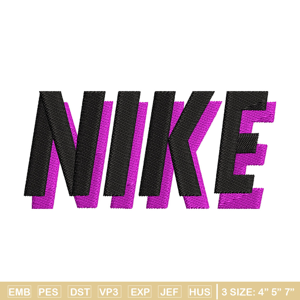 Nike black pink embroidery design, Nike embroidery, Nike design,Embroidery file,Embroidery shirt,Digital download.jpg
