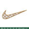 Nike brown embroidery design, Nike embroidery, Nike design, Embroidery shirt, Embroidery file, Digital download.jpg