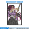 Kokushibo embroidery design, Demon slayer embroidery, Anime design, Embroidery shirt, Embroidery file, Digital download.jpg
