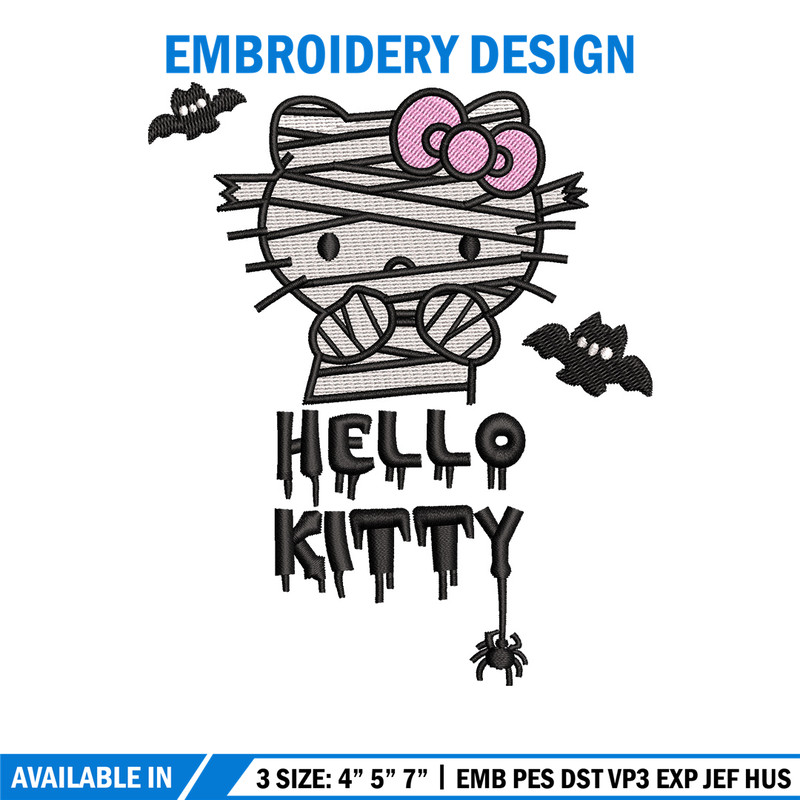 Ktitty halloween embroidery design, Halloween embroidery, Embroidery file,Embroidery shirt, Emb design, Digital download.jpg