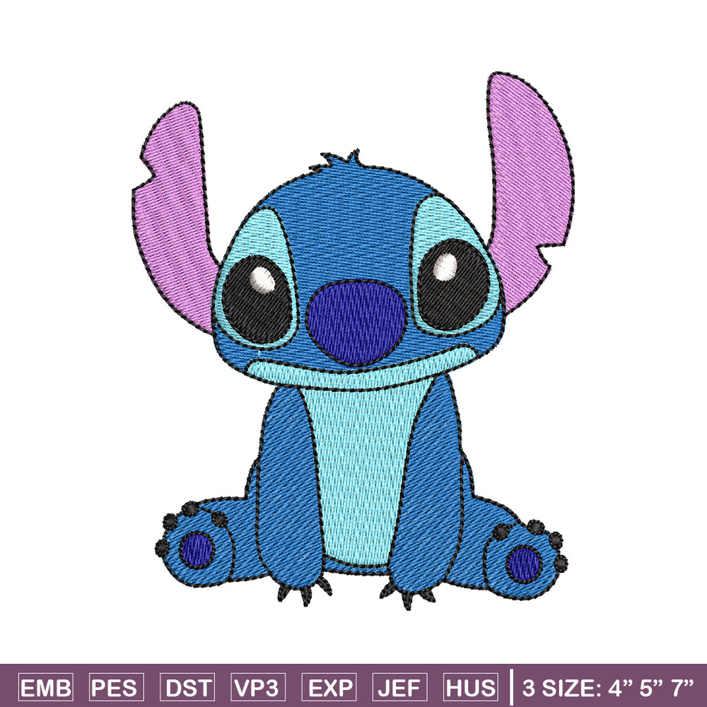 Stitch embroidery design, Stitch embroidery, logo design, Embroidery shirt, cartoon shirt, logo shirt, Instant download.jpg