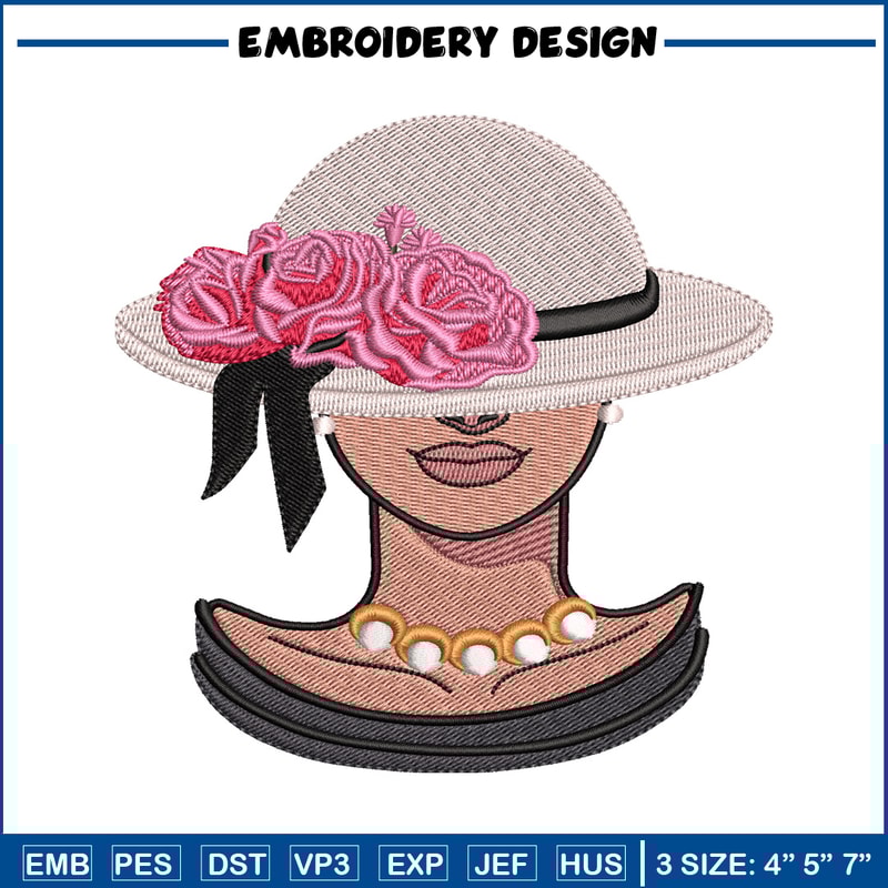 Lady embroidery design, Lady embroidery, logo design, embroidery file, logo shirt, embroidery logo, Digital download..jpg