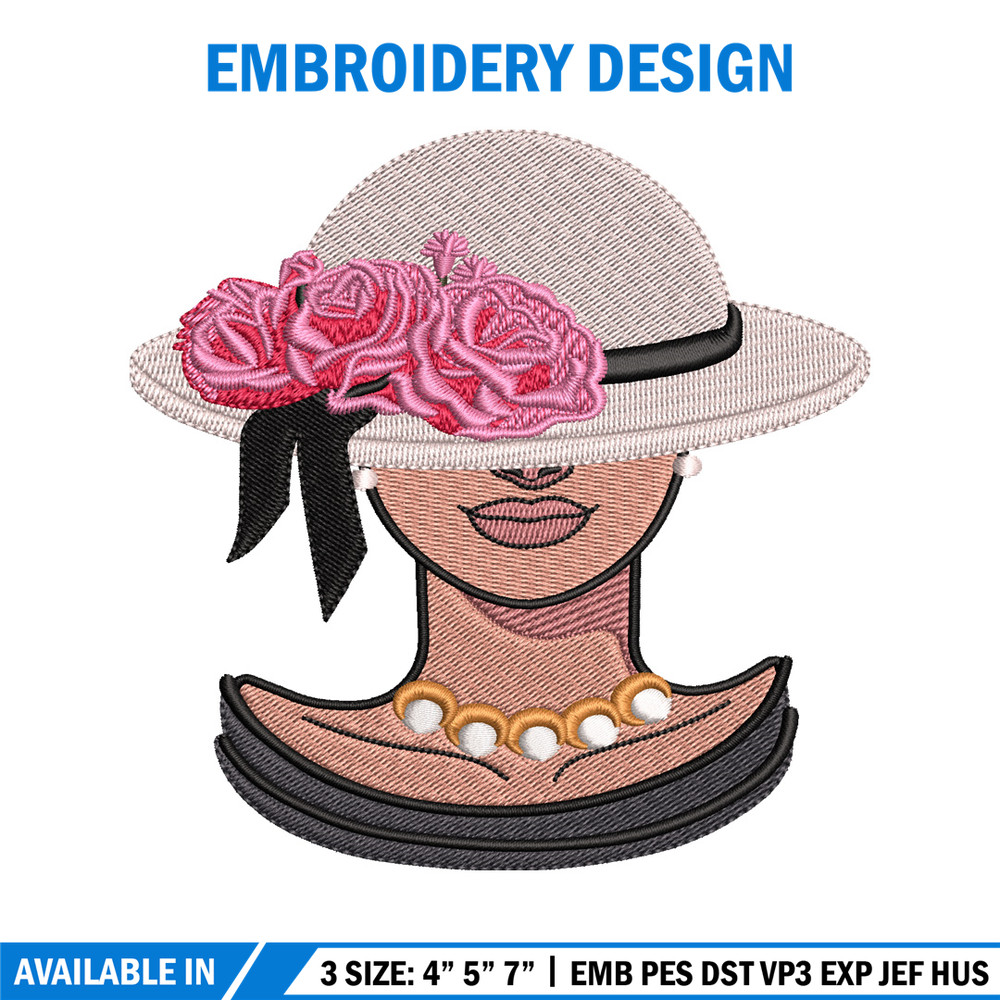 Lady embroidery design, Lady embroidery, logo design, embroidery file, logo shirt, embroidery logo, Digital download..jpg