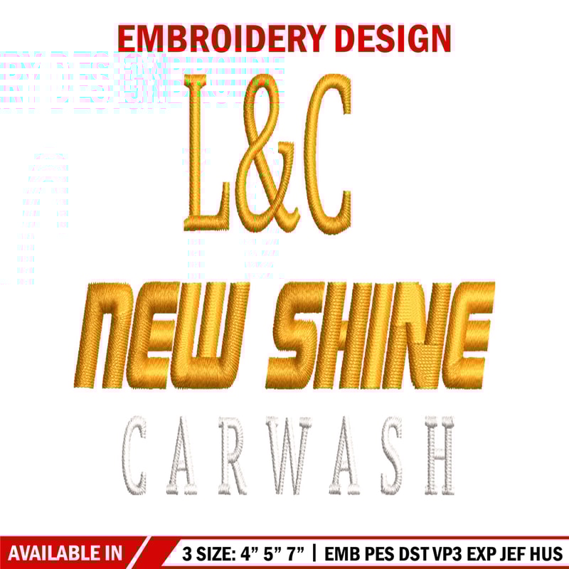 L&C New shine embroidery design, L&C New shine embroidery, logo design, embroidery file, logo shirt, Digital download..jpg