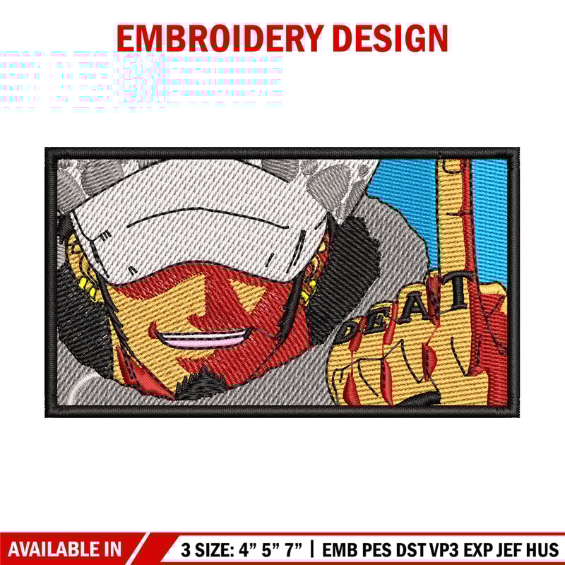 Law box embroidery design, One piece embroidery, Anime design, Embroidery shirt, Embroidery file, Digital download.jpg